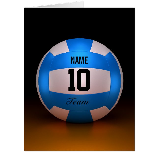 Blauer Volleyball (Vorderseite)