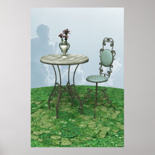 Blauer Vorsitz Poster