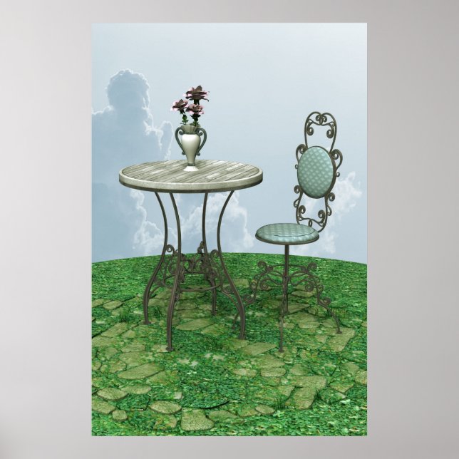 Blauer Vorsitz Poster (Vorne)