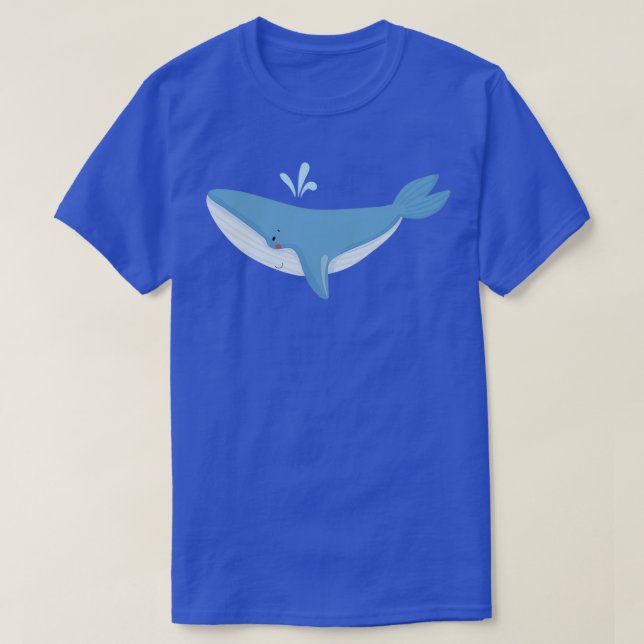 Blauer Wal 75 1 T-Shirt (Design vorne)