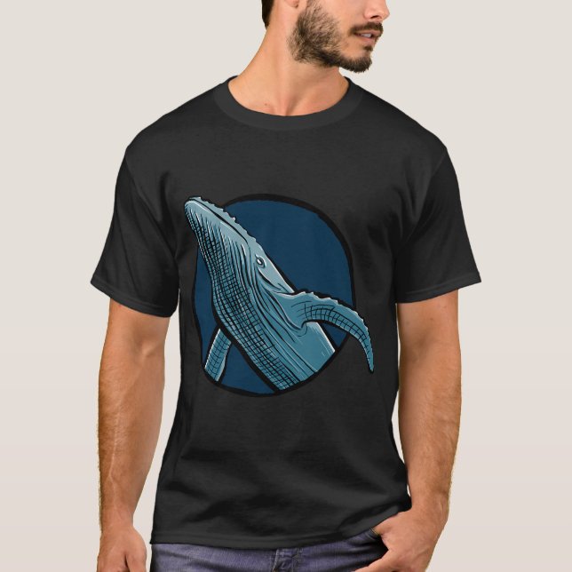 Blauer Wal T-Shirt (Vorderseite)