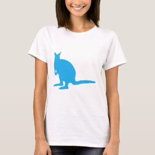 Blauer Wallaby. T-Shirt