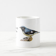 Blauer Warbler-Kaffee-Tasse