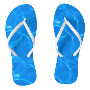 Blauer Wasserarm Flip Flops