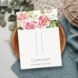 Blauer Wasserfarbenpeony Blumenhaarclip-Button Dis Visitenkarte