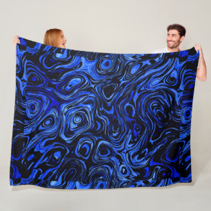 Blauer Wasserfeuerstein Fleecedecke