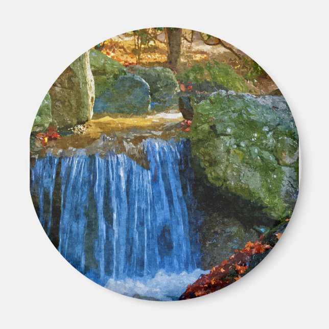 Blauer Wasserlauf Magnet (Vorne)