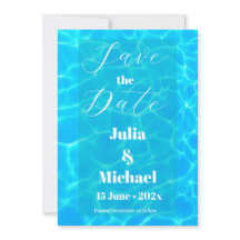 Blauer Wasserstrand & Ziel Hochzeit Ozean-Thema