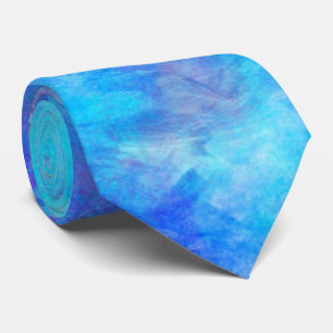 Blauer Watercolor-abstrakter Entwurf Krawatte