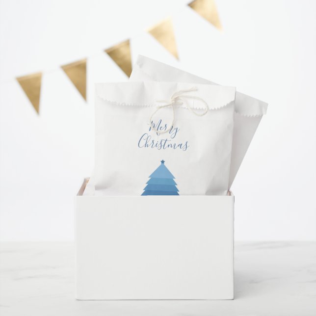 Blauer Weihnachtsbaum Geschenktütchen (Party)