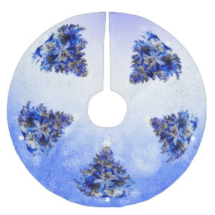 blauer Weihnachtsbaum Polyester Weihnachtsbaumdecke