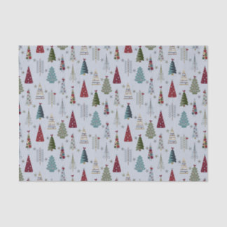 Blauer Weihnachtsbaum Seidenpapier