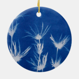Blauer Weihnachtsschmuck