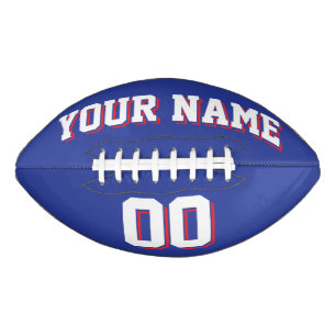 BLAUER WEISS UND ROT Custom Football