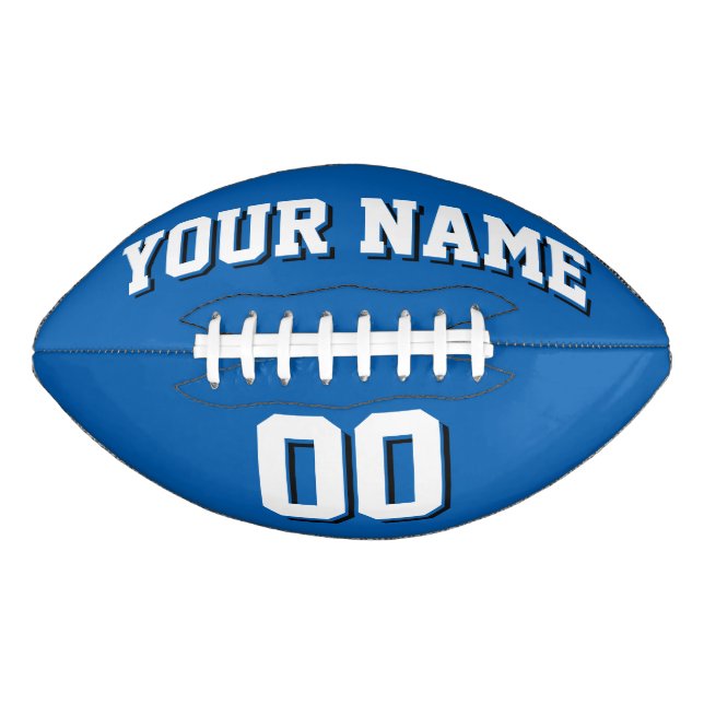 BLAUER WEISS UND SCHWARZ FOOTBALL (Vorderseite)