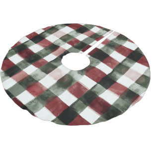 Blauer weißer Chic Polyester Weihnachtsbaumdecke