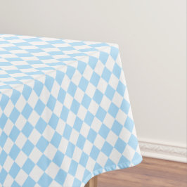 Blauer weißer Schachbrettwagen Kinderdusche Zimmer Tischdecke