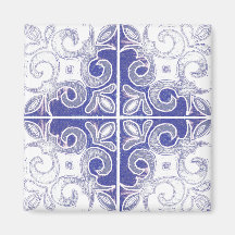 Blauer weißer Swirl, Inspiriert von portugiesische