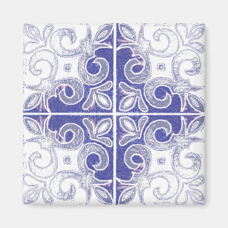 Blauer weißer Swirl, Inspiriert von portugiesische Magnet