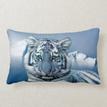 Blauer weißer Tiger