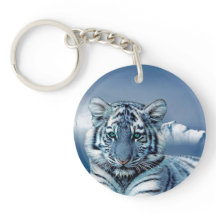 Blauer weißer Tiger