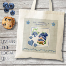 Blauer Whimsical Gnom Blaubeeren Bauernmarkt