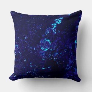 Blauer Whirlpool Blasen Kissen Kissen