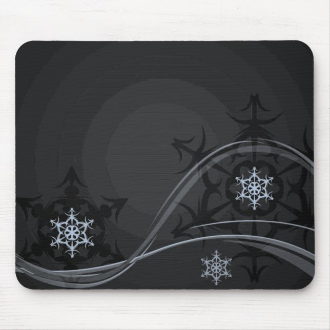 Blauer Winter-Mauspad Mousepad (Vorne)