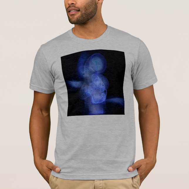 Blauer Wirbelsturm T-Shirt (Vorderseite)