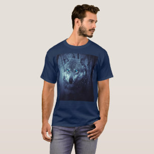 Blauer Wolf T-Shirt