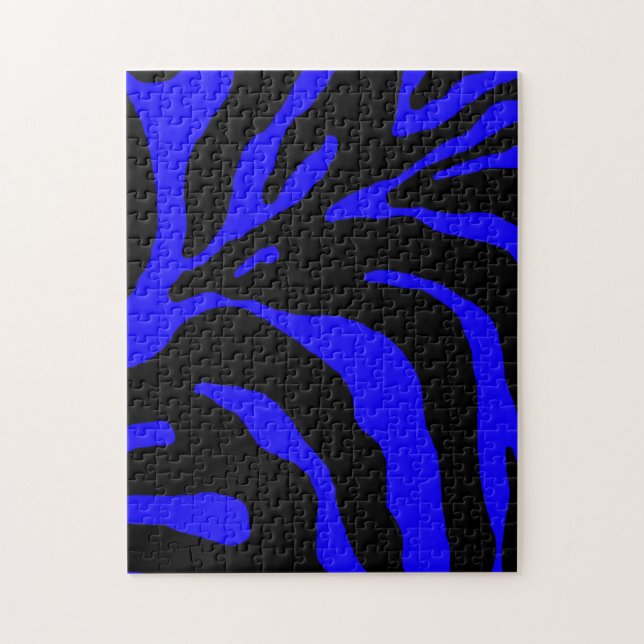 Blauer Zebrastreifen (Vertikal)