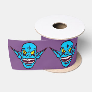 Blauer Zombie Satinband