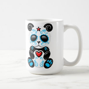 Blauer Zombie-Zuckerpanda Kaffeetasse