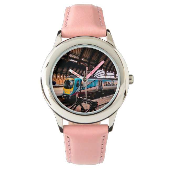 Blauer Zug Armbanduhr (Vorderseite)