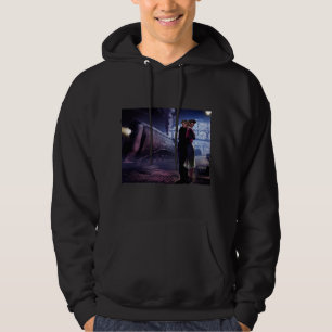 Blauer Zug Hoodie