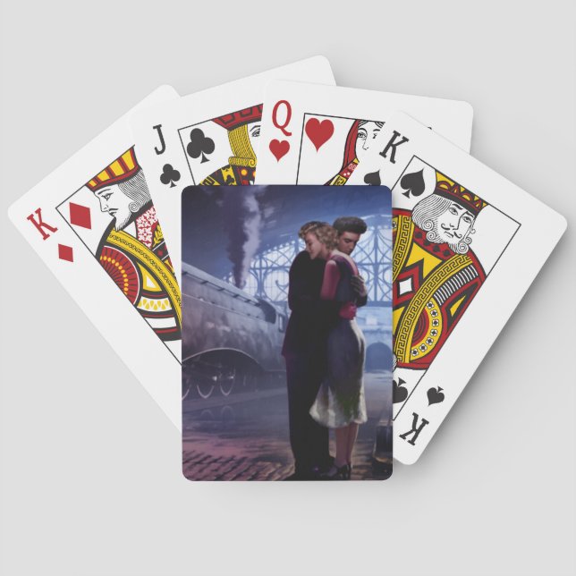 Blauer Zug Spielkarten (Rückseite)