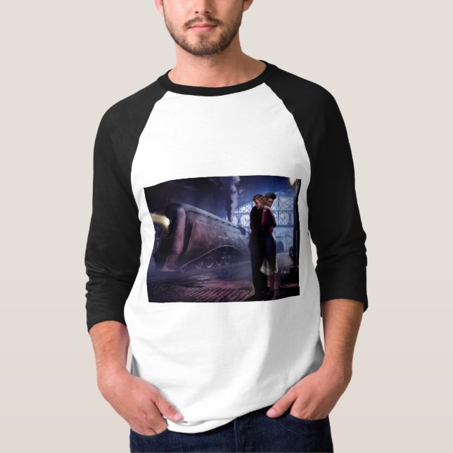 Blauer Zug T-Shirt (Vorderseite)