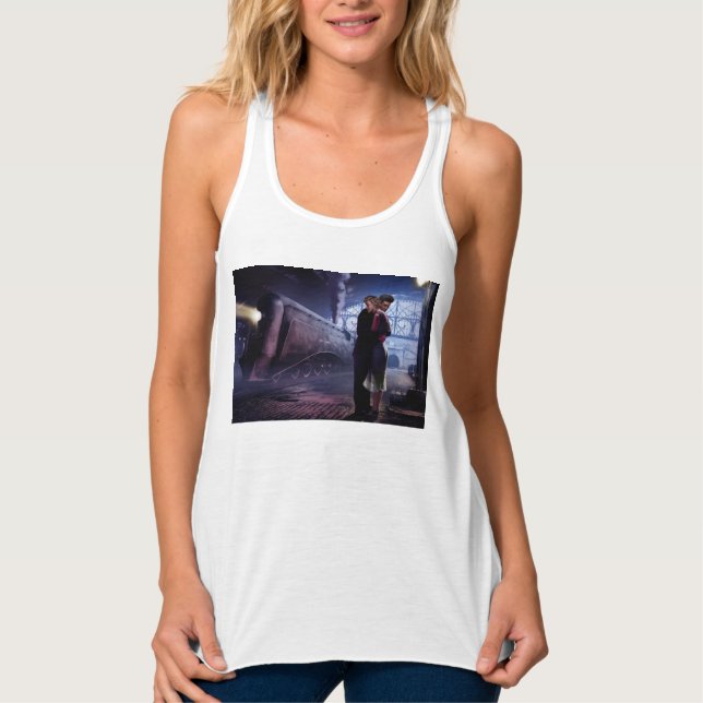 Blauer Zug Tank Top (Vorderseite)