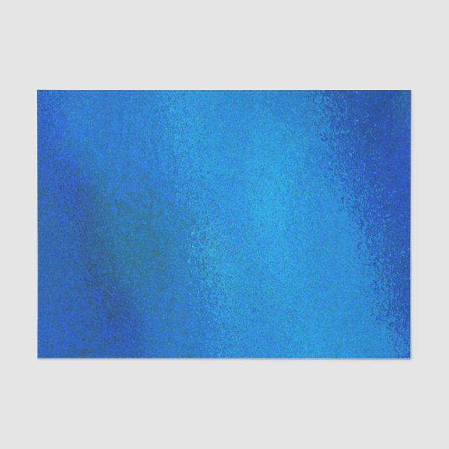 Blaues Abstraktes, benutzerdefiniertes 10lb-Gewebe Seidenpapier (Vorderseite)