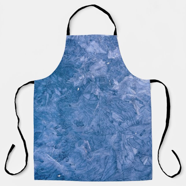 Blaues abstraktes Bild Schürze (Vorderseite)
