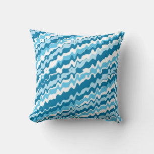Blaues abstraktes Design-Kissen Kissen