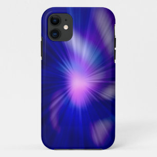 Blaues abstraktes Fraktal Case-Mate iPhone Hülle