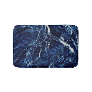 Blaues Abstraktes Muster Badematte