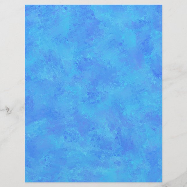 Blaues Abstraktes Muster Briefbogen (Vorderseite)
