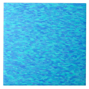 Blaues abstraktes Muster Fliese