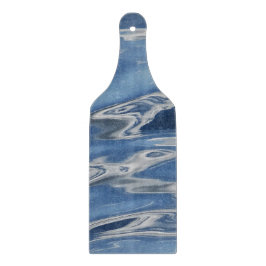 Blaues abstraktes Muster Schneidebrett