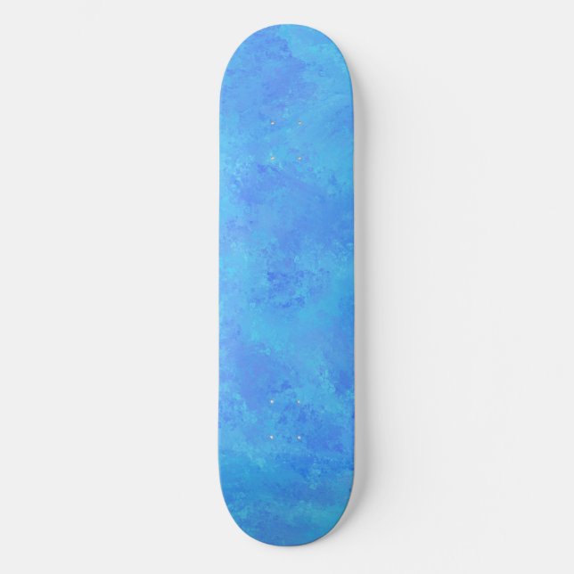Blaues Abstraktes Muster Skateboard (Vorderseite)