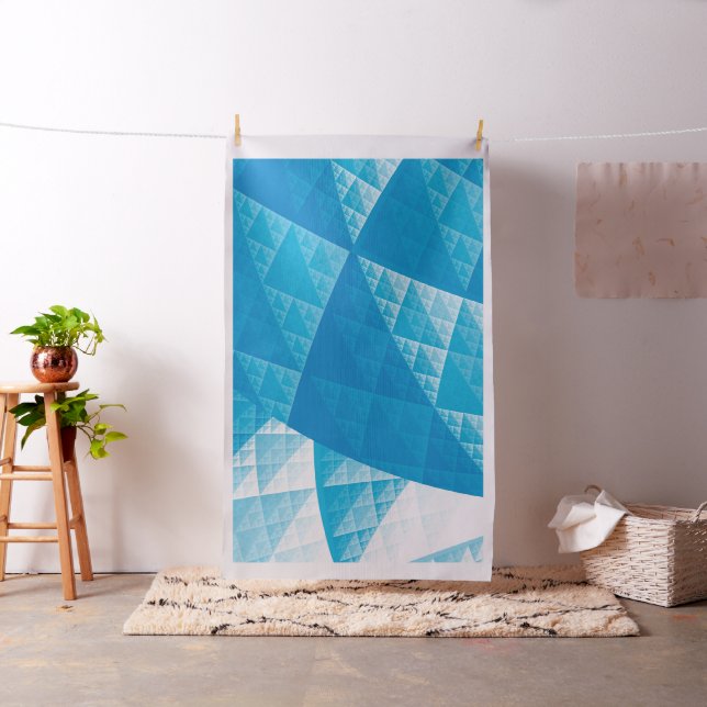 Blaues abstraktes Muster Stoff (Beispiel)