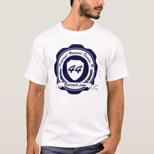 Blaues Abzeichen T-Shirt