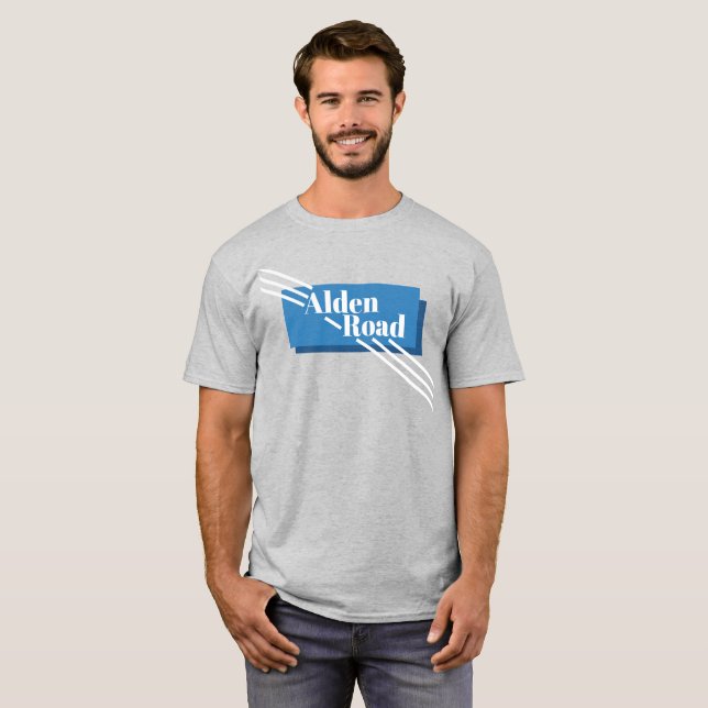 Blaues Alden Road T-Shirt (Vorne ganz)